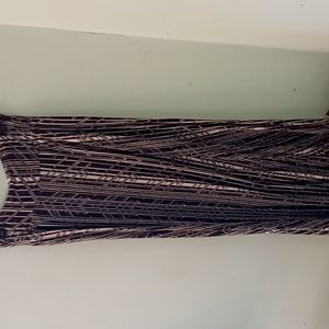 Super cute cream and black maxi skirt